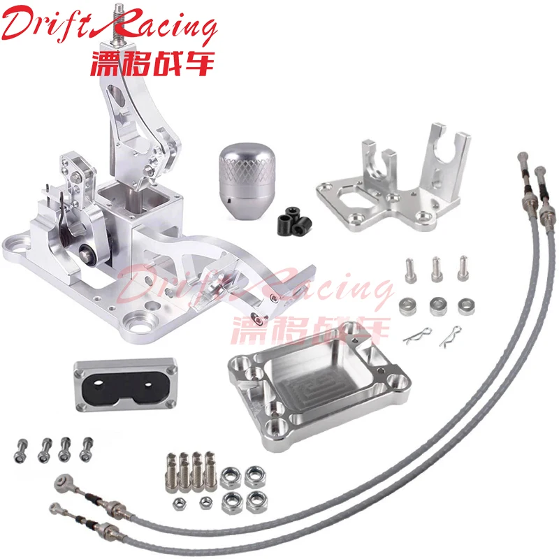 

1set Aluminum Billet Shifter Box Assembly For Honda Civic K20 K24 EG EK Gear Shift Knob Shifter Replacement