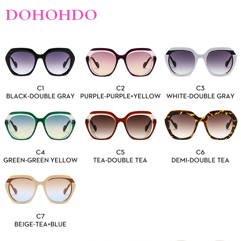 Retro Luxury Design Irregular Oval Women Sunglasses Trendy Classic Men Big Frame Eyewear Outdoor Travel Sunglasses Ladies UV400
