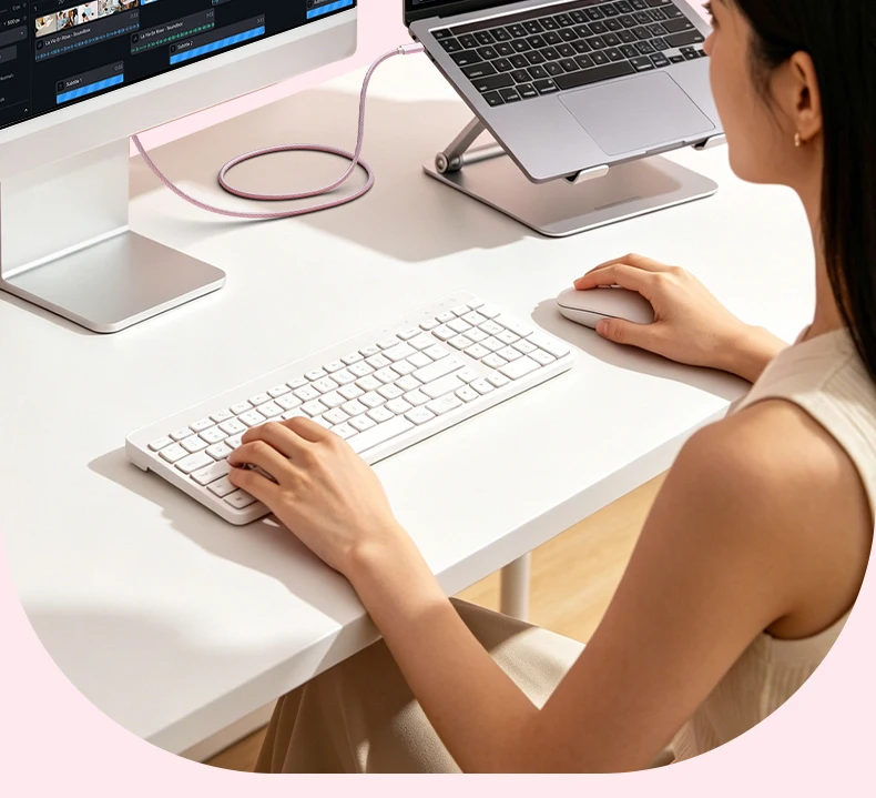8K 60Hz USB-C zu DisplayPort Kabel, Thunderbolt 3/4 Typ-C zu DP Adapter 4K 240Hz für Valve Index HP Reverb G2 VR-Headset Laptop – Detail 11