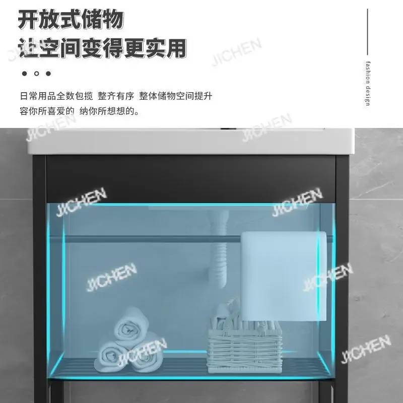 HSWaschepool met wasbord Groot zwembad Wastafel Balkon Wastafel Keramisch geïntegreerde wastafelbeugel Roestvrij staal