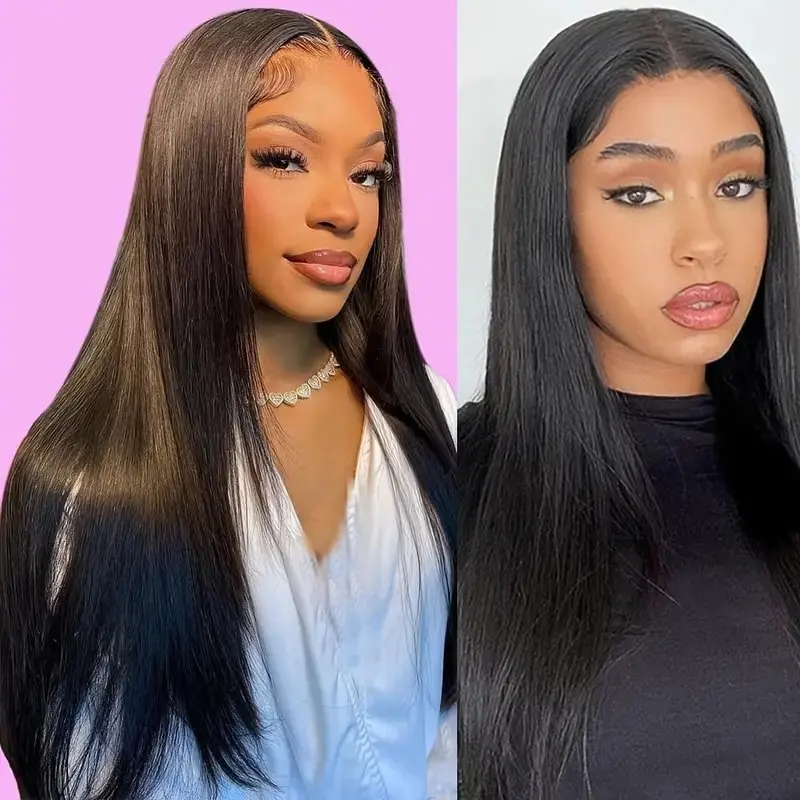 Rosabeauty 30 40 Inch 13x6 Human Hair 13X4 Frontal 5X5 Glueless Ready to Wear Wigs 250% For Women Straight Lace Front Wig