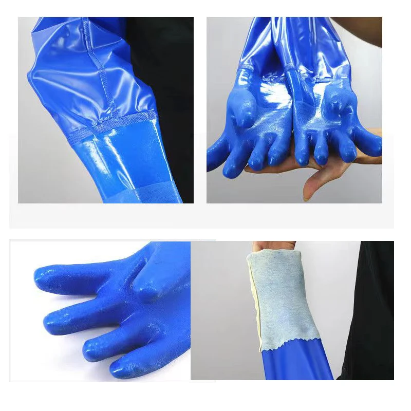 Anti slip wear resistant gloves,Integrated velvet lining, long sleeve, waterproof gloves, for car washing labor protection