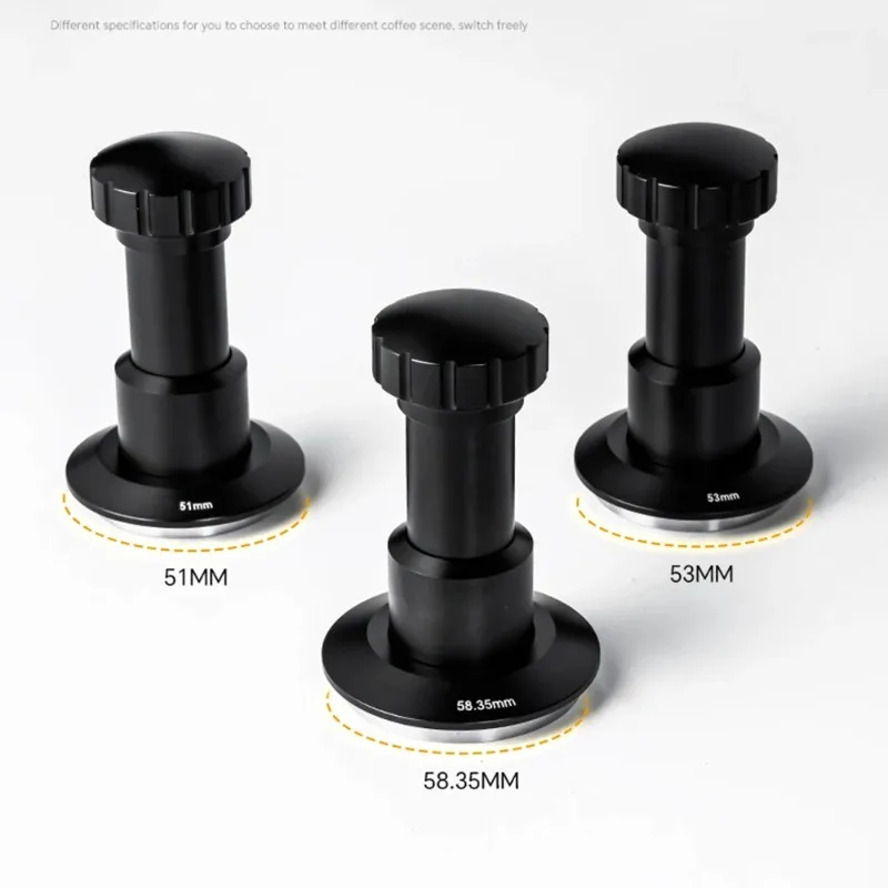 

51/53/58.35MM Stainless Steel Coffee Impact Tamper 25-35 Pounds Pressure Four Spring Adjustable Elastic Tamper Barista Tool