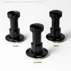 51/53/58.35MM Stainless Steel Coffee Impact Tamper 25-35 Pounds Pressure Four Spring Adjustable Elastic Tamper Barista Tool