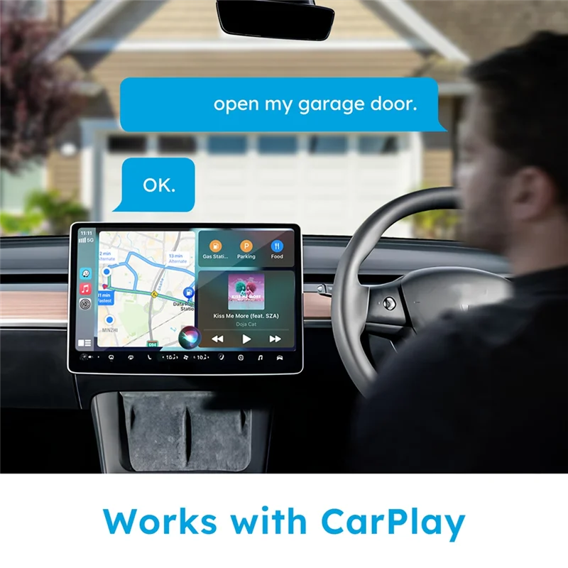 ABKI-1 PCS Per Homekit Wifi Interruttore Della Porta Del Garage In Plastica Bianca Vita Intelligente A Distanza Via Per Siri Carplay SPINA UE