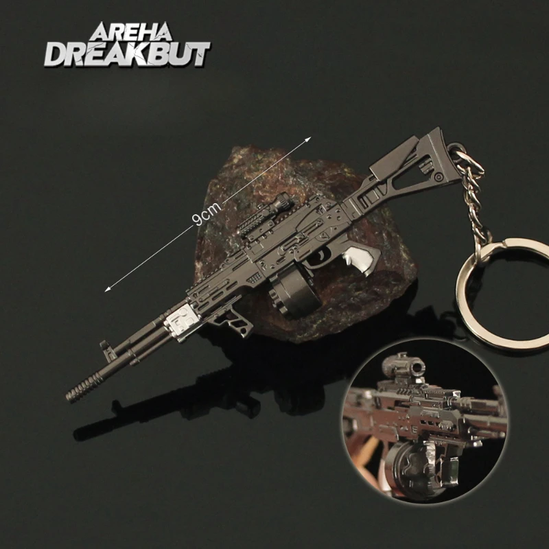 9cm 새로운 아레나 브레이크 아웃 게임 주변기기 모델 업그레이드 버전 금속 키 체인 펜던트 컬렉션 생일 축제 선물 완구