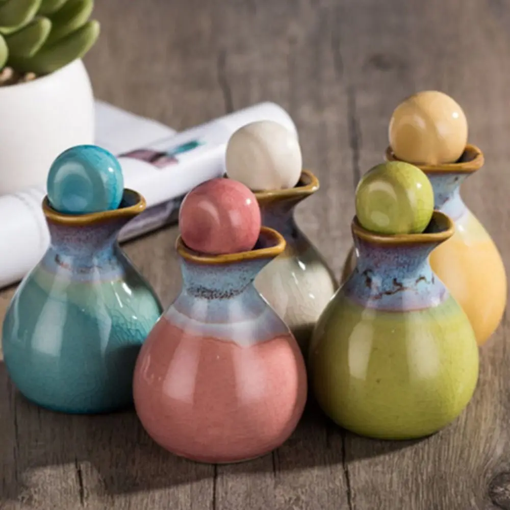 Storage Jar Refillable Essential Oil Bottle Vintage Empty Perfume Bottles Ceramic Durable Duck Billed Bottle Thai Beauty Salon