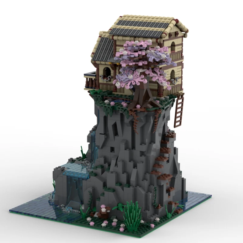 1943pcs MOC Eternal Falls Natural Modular Buildings DIY Model Building Blocks Advanced Architecture Toys Gift for Expert Adults