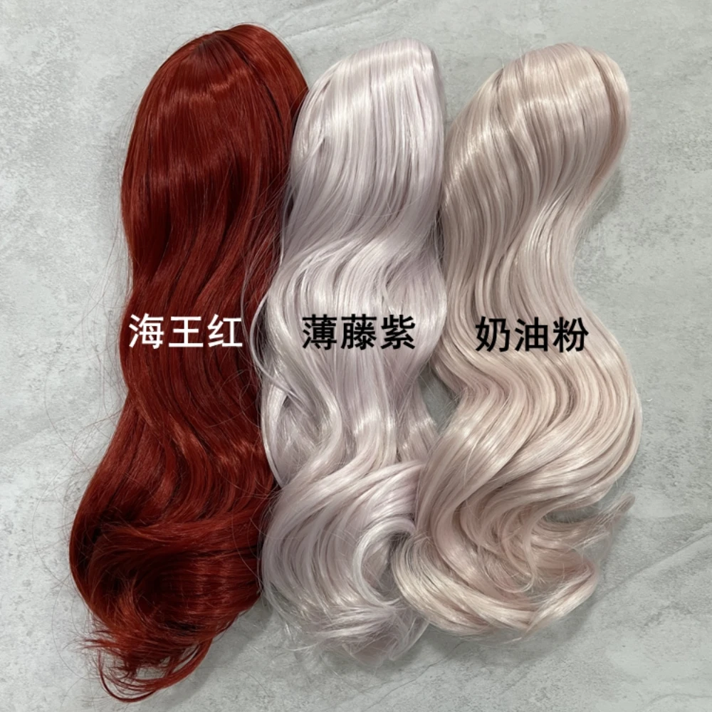 New Doll's Wig for 1/3 1/4 1/6 Bjd Doll Soft Silk Split Long Roll Hair Diy Girl Toy Dress Up Play House Doll Accessories,no Doll