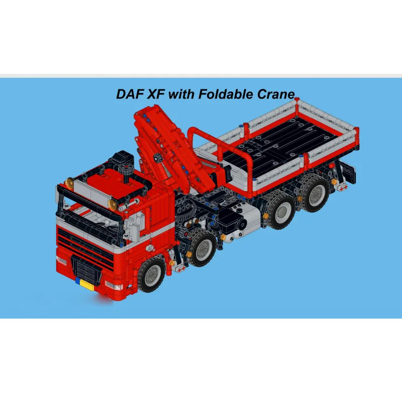 

MOC-132766 Классический грузовой транспорт XF складной кран-подъемник, модель 2359, детали MOC, креативная детская игрушка на день рождения для мальчиков, подарок