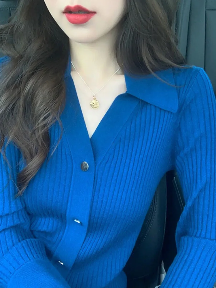 early-spring-2026-women's-knitted-open-cardigan-mat-sle-korean-faion-klein-blue-streetwear-sweater-lightweight-mat