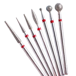 Diamond Nail Drill Bit Milling Cutter For Cuticle Clean Gel Overflow Removal Manicure Pedicure Tools