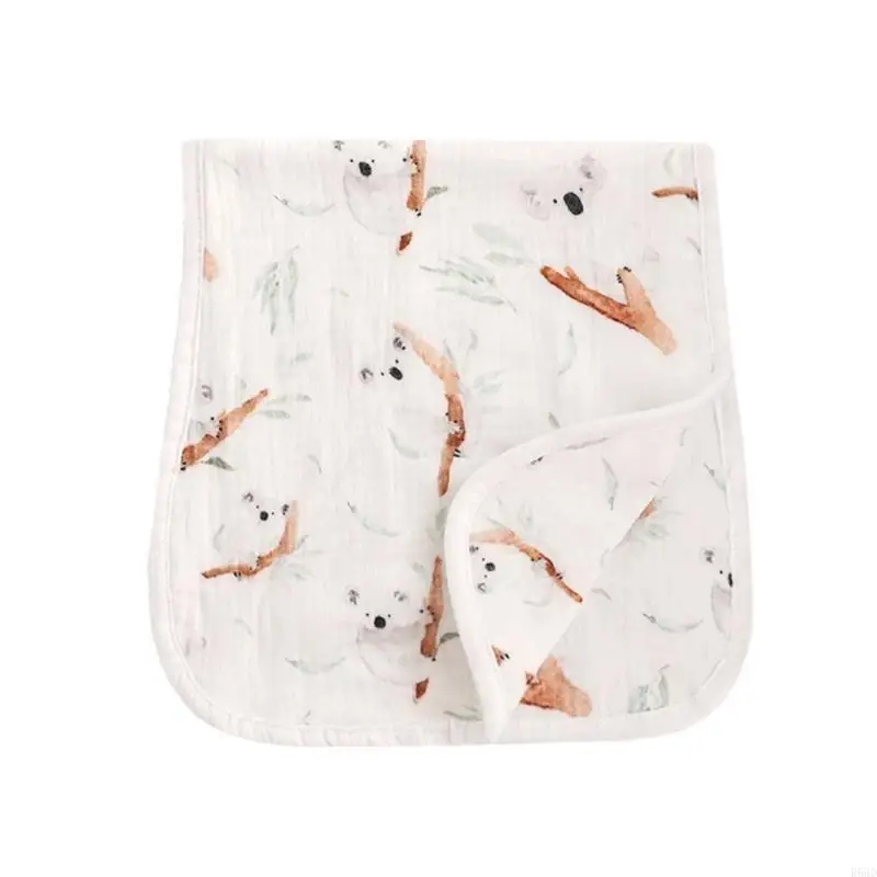R66D Infant Saliva Towel 6 Layers Cotton Gauze Drooling Bib Toddlers Feeding Bibs Washcloths Baby Burp Cloths Essential Tool