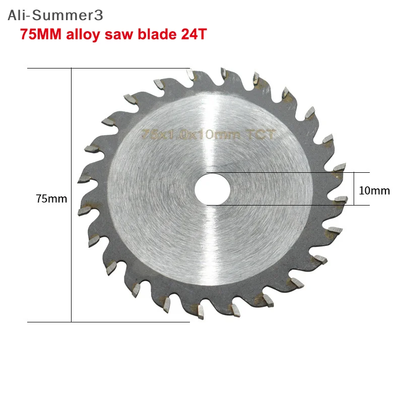 (YY) 7 قطعة 2025 جديد 75 مللي متر أسطوانة تقطيع لثقب زاوية 10 مللي متر منشار دائري شفرة ساندر الرملي أداة #2