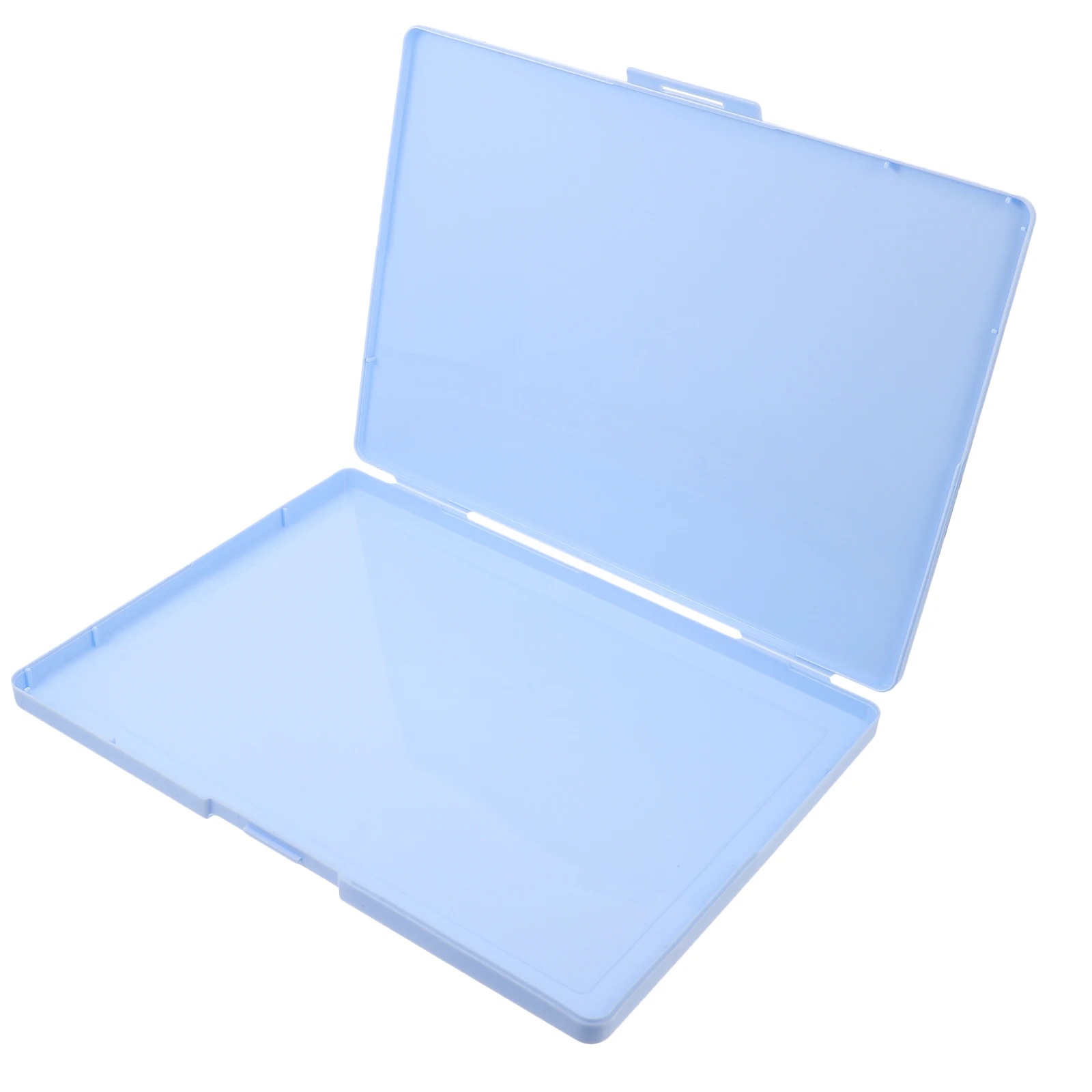 

File Boxes Storage Document Case Small Object Photo Organizer Blue Plastic Office
