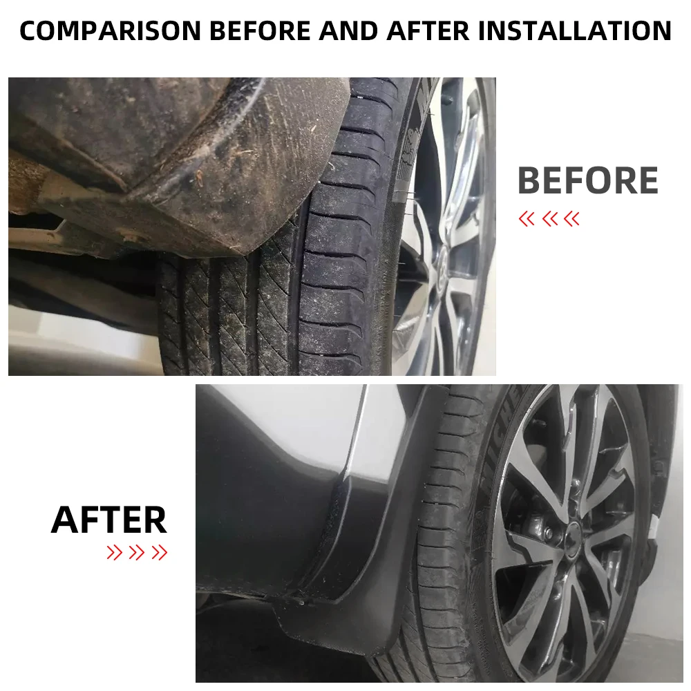 Car Mudguards  Mudflaps for Toyota Corolla Cross 2020 - 2024 4Pcs/Set Front Rear Splash Fender Mud Guard Flap Cover Protector