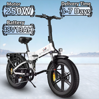 ENGWE ENGINE X Two-wheeled Electric Bike 250W 48V13AH Lithium Foldable  Battery Electric Bicycle 20*4.0 Tire All-terrain E-bike