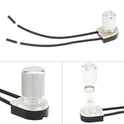 2 Wire Electrical Rotary Switch Two Stage ON-OFF Switch for Table Lamp / Floor Lamp / Canopy Lights