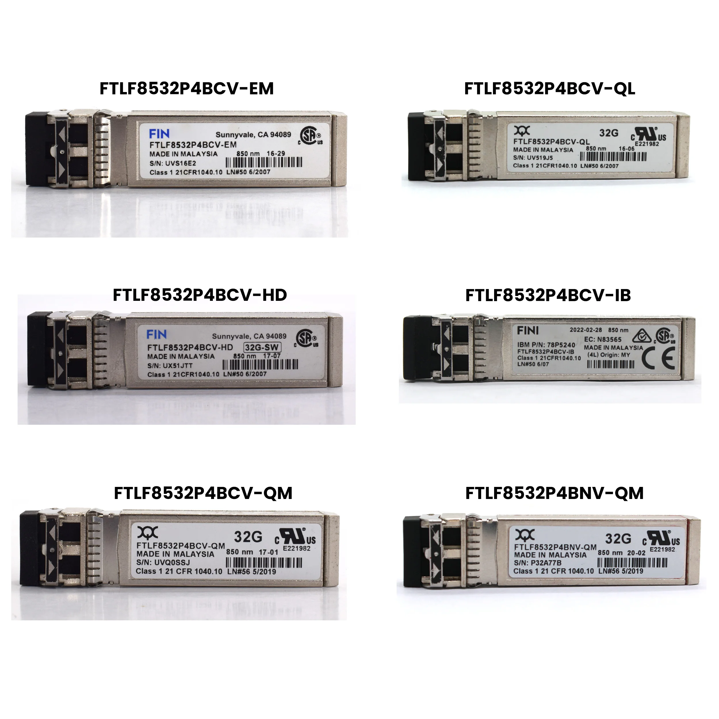 ftlf8532p4bcv-em-32g-sfp-sw-mmf-850nm-300m-cables-para-cisco-bcv-hd-ib-ql-qm-bnv-qm