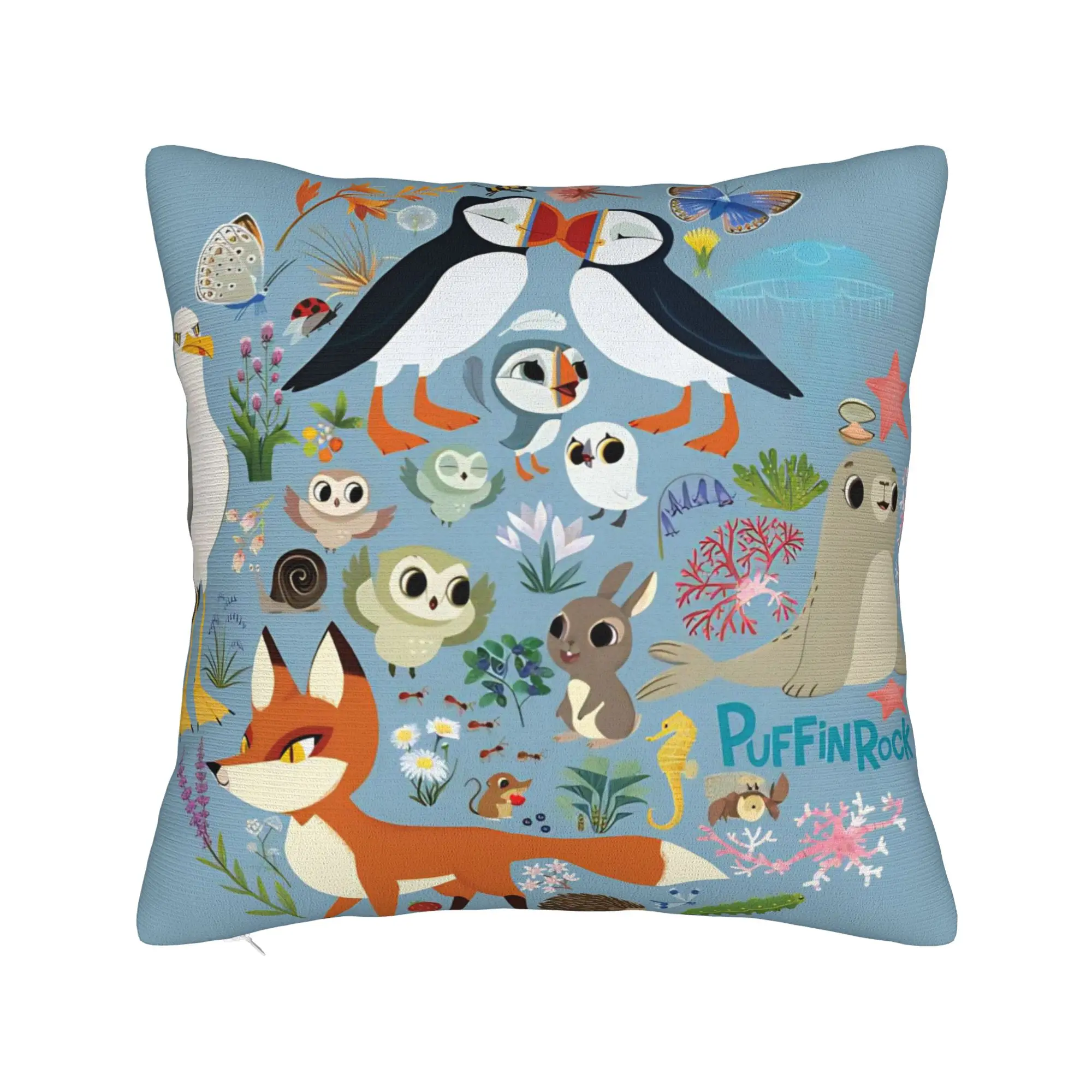 Pillow Case Puffin Rock Oona Baba  Soft  Pillow Cover For Wedding Party Home Decor Fashion Pillowcases