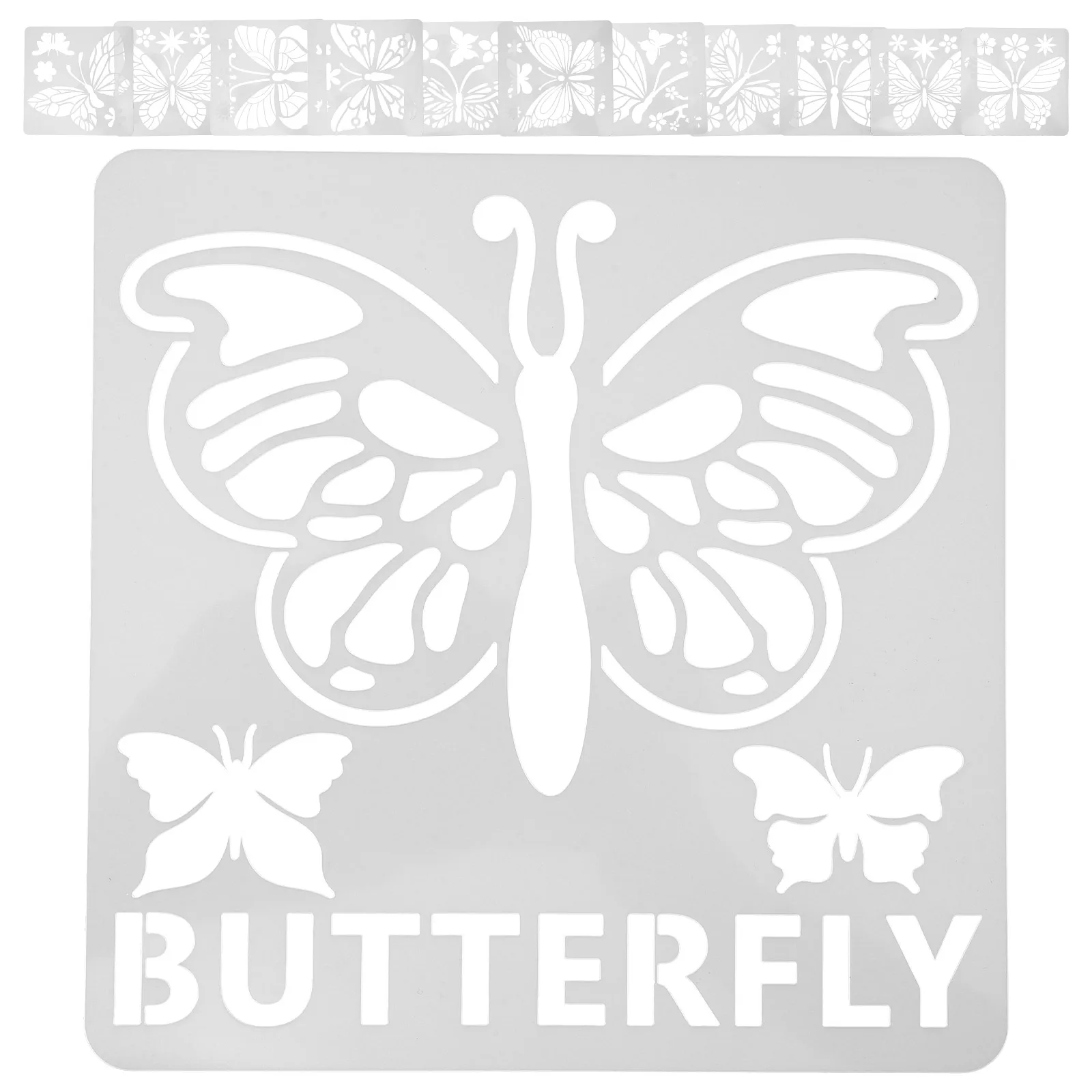 

24 Pcs Painting Template Butterfly Decor Stencil Scrapbooking Hollow Student Templates Animal