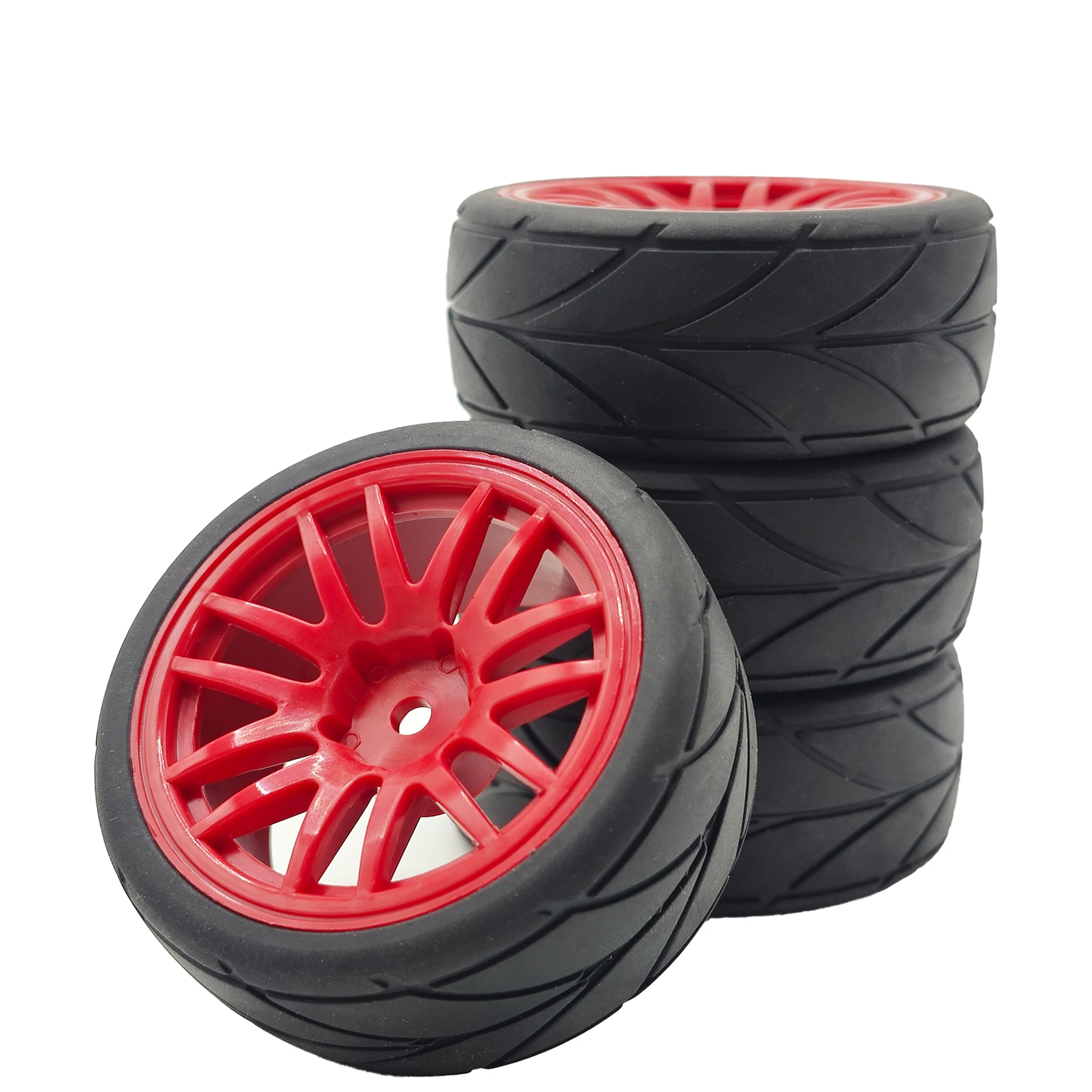 1/10 RC Racing Tires & Wheel Rims Hub 12mm Hex for 1:10 RC On Road Car Tamiya TT01 TT02 XV01 XV02 PTG-2 TA06 HSP HPI Kyosho - view 2