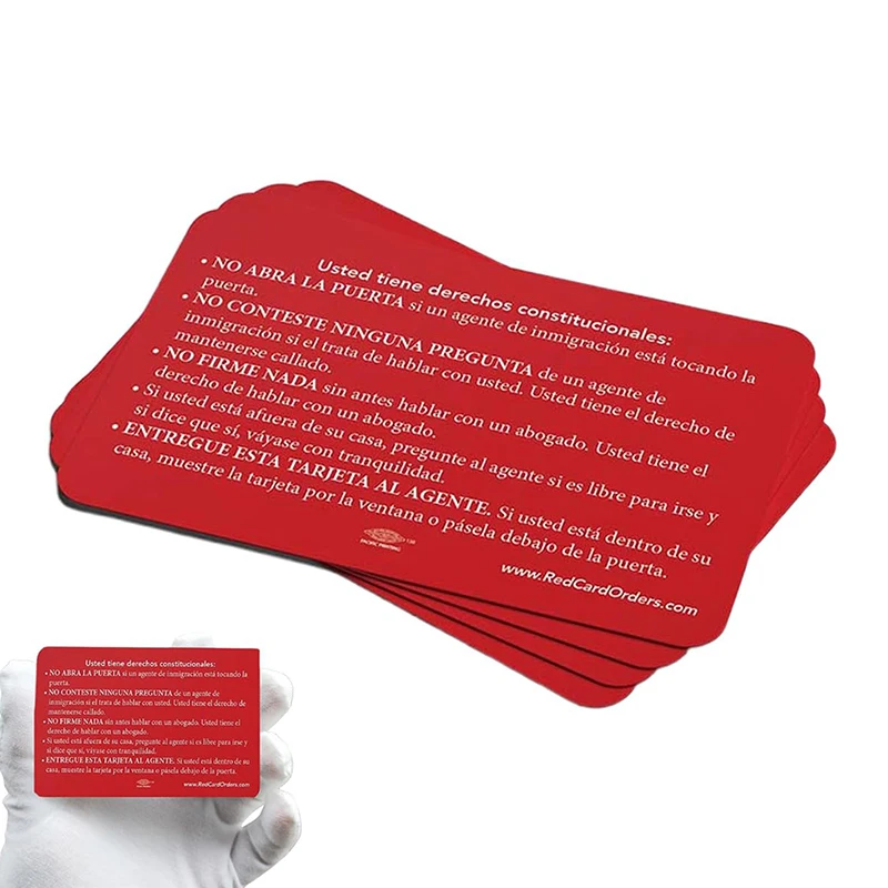 Know Your Rights Card - U.S. Citizenship, Constitutional Rights Cards, Naturalization Test Study Guide Us Citizens