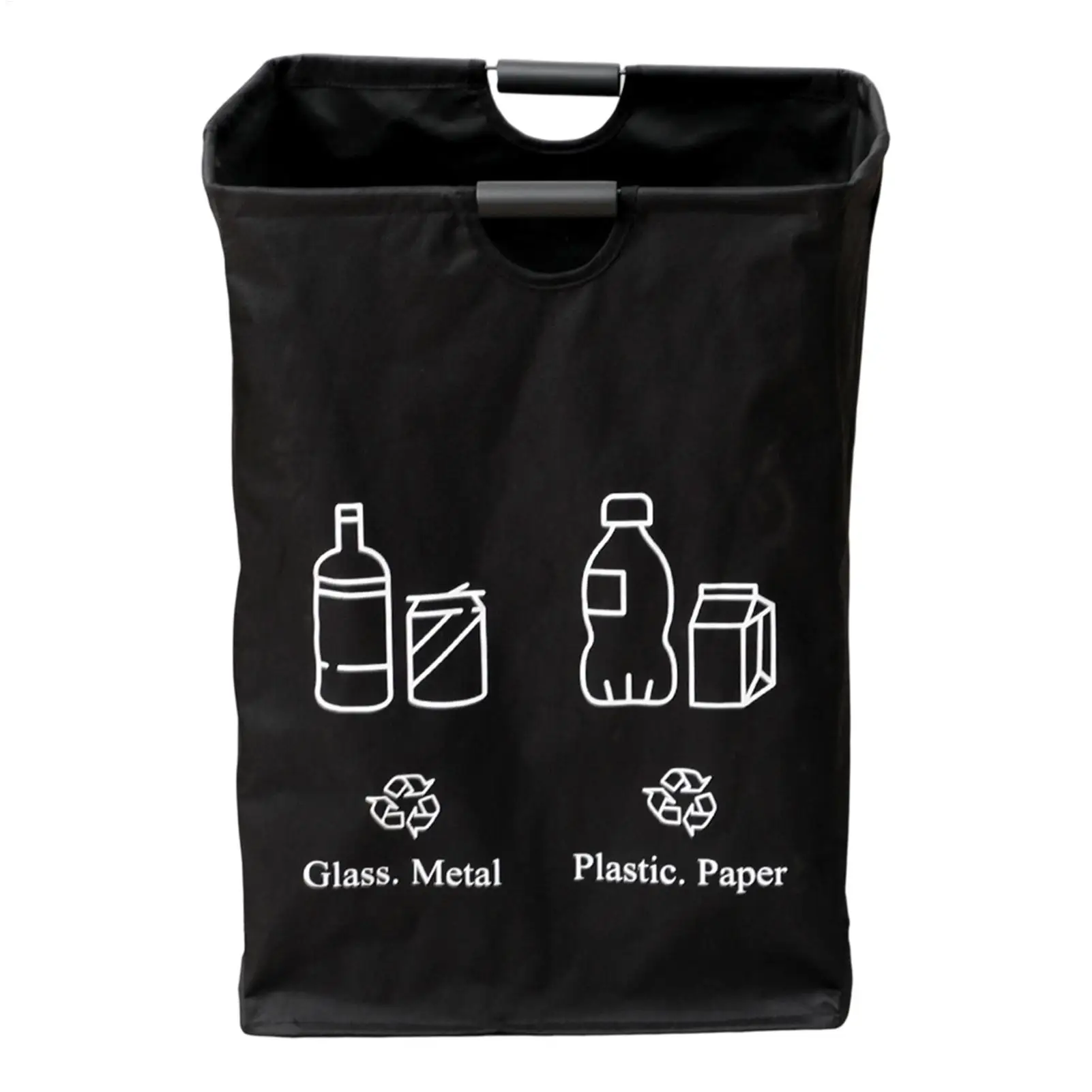 Recycle Bin 82L Foldable Oxford Cloth Trash Can Bottle Organizer Waterproof Container Waste Sorting Indoor Garage Party Supplies