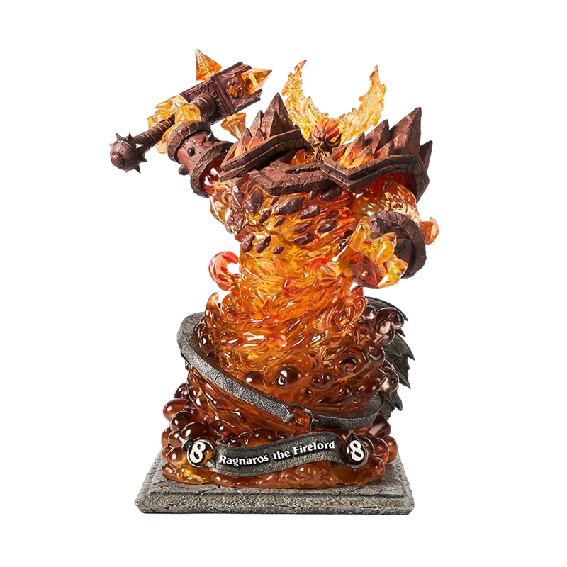 29.5Cm Blizzard 1/10 World of Warcraft Ragnaros The Firelord Game Action Figure Garage Kit Statue Model Ornaments Toys Gift