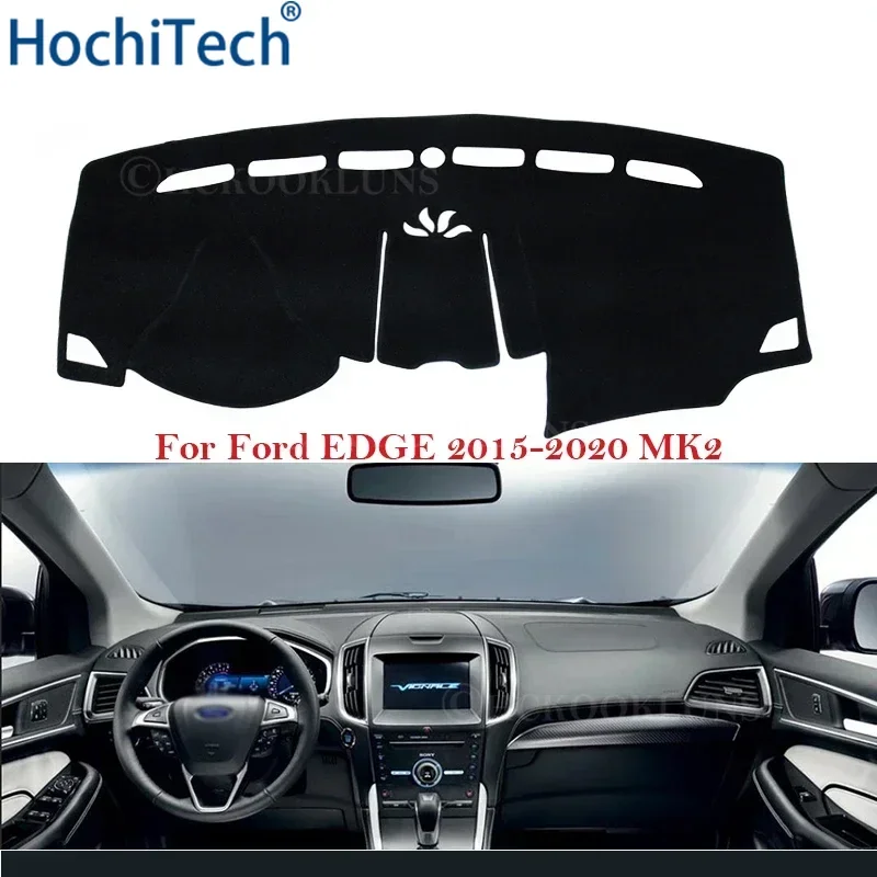 

Car Dashboard Sun Shade Cover for Ford EDGE 2015 2016 2017 2018 2019 2020 Endura Mat Avoid Light Pad Anti-UV Non-Slip Carpet