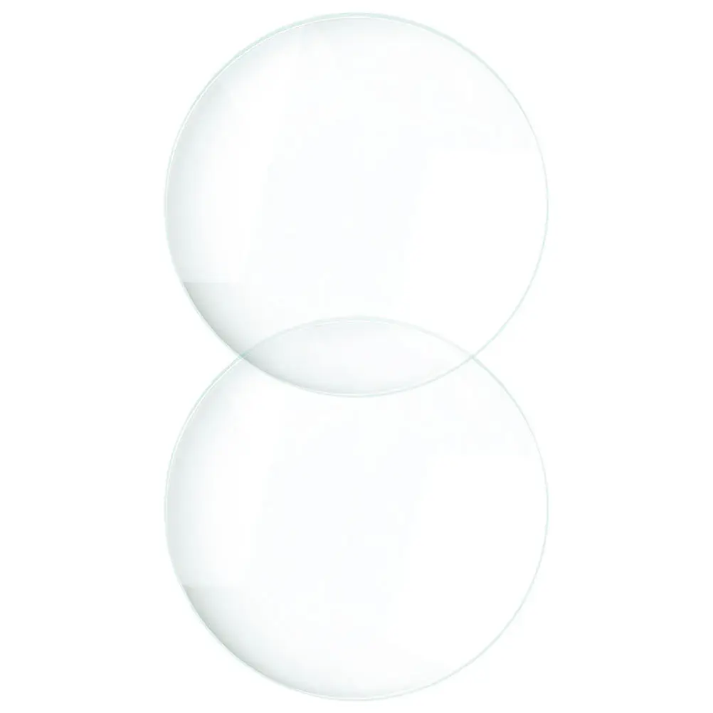 2Pcs Optical Double Convex Lens Glass Physics Teaching Tools Accurate Refraction Science Experiment Equipment Laboratory