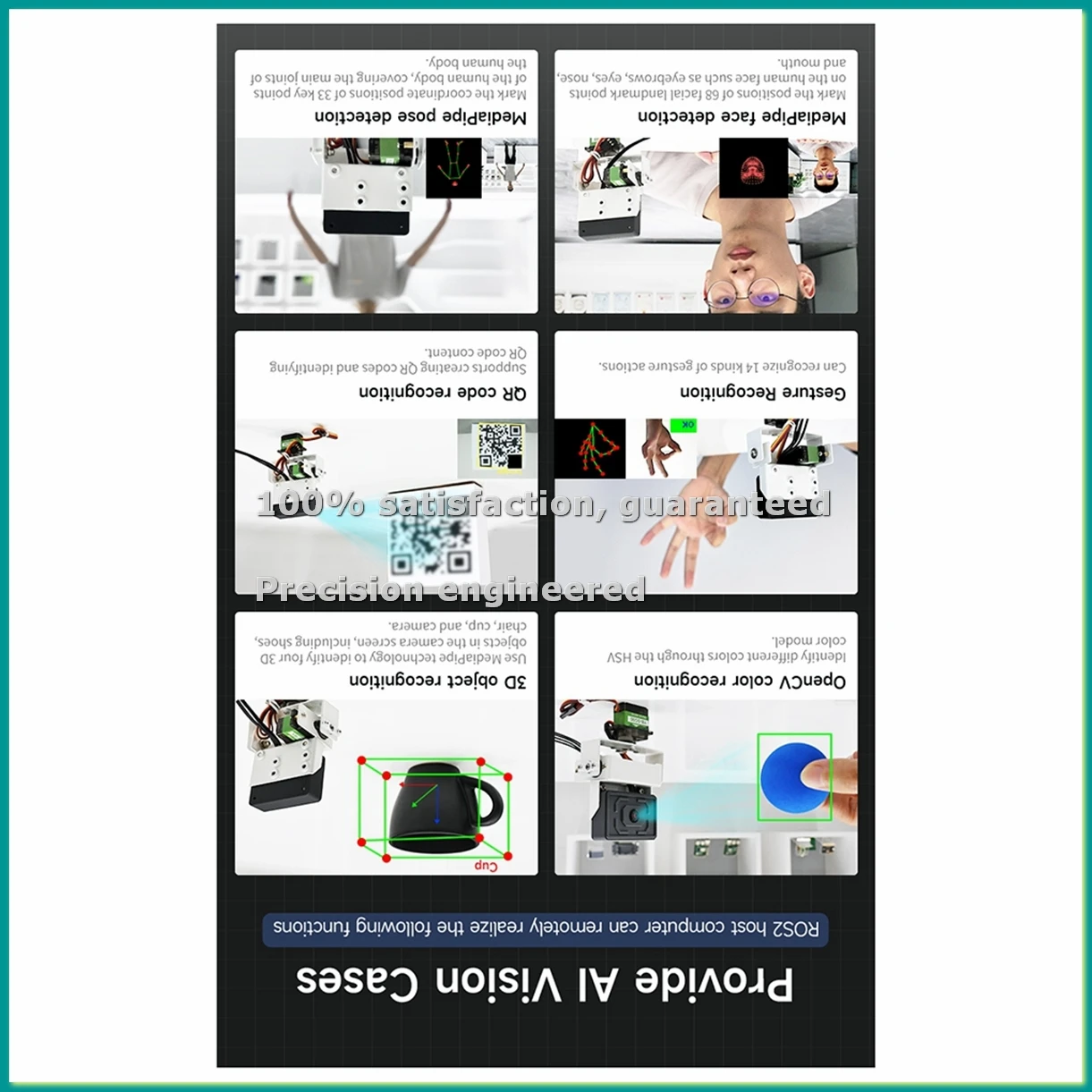 

Модуль камеры AI с визуальным распознаванием и поддержкой Wi-Fi на базе чипа ESP32-S3 для беспроводной передачи видео для робота-автомобиля ROS2 A-TCES