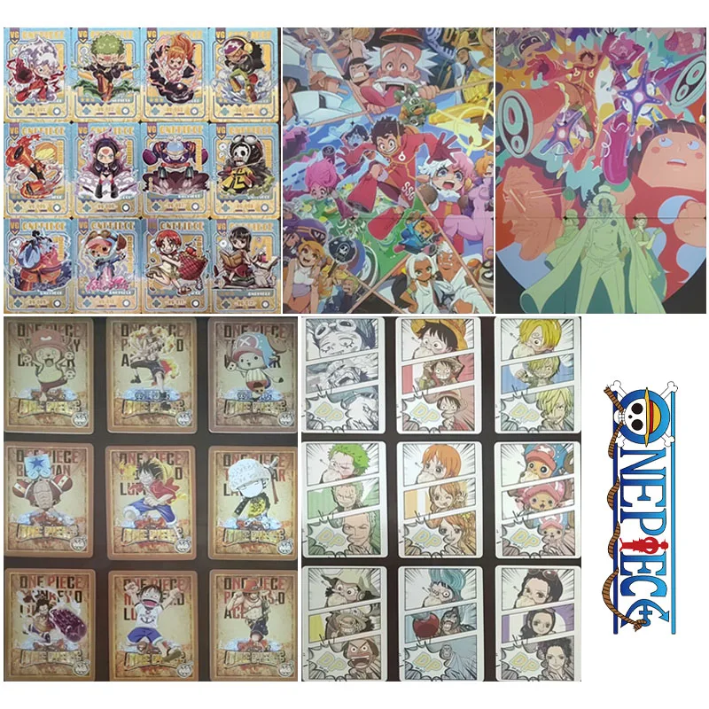 Milai Anime One Piece SSR VG DP DFC Set of Cards Luffy Sanji Zoro Robin Nami Collection Cards Christmas Birthday Gifts Toys