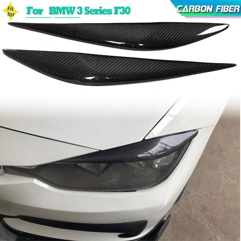 

Carbon Fiber Car Front Bumper Eyebrows for BMW 3 Series F30 318i 320i 328i 335i 2012-2016 Racing Headlamp Eyelids Body Kits