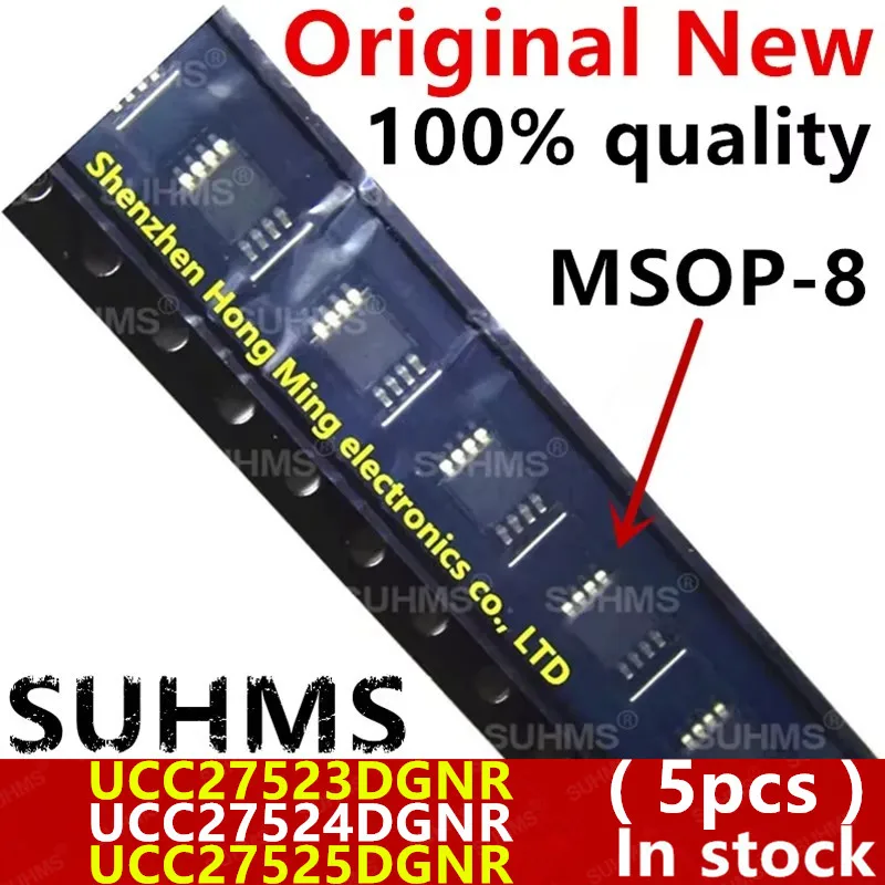 (5 potong) 100% baru Msop-8 UCC27523 UCC27524 UCC27525 27523 27524 27525