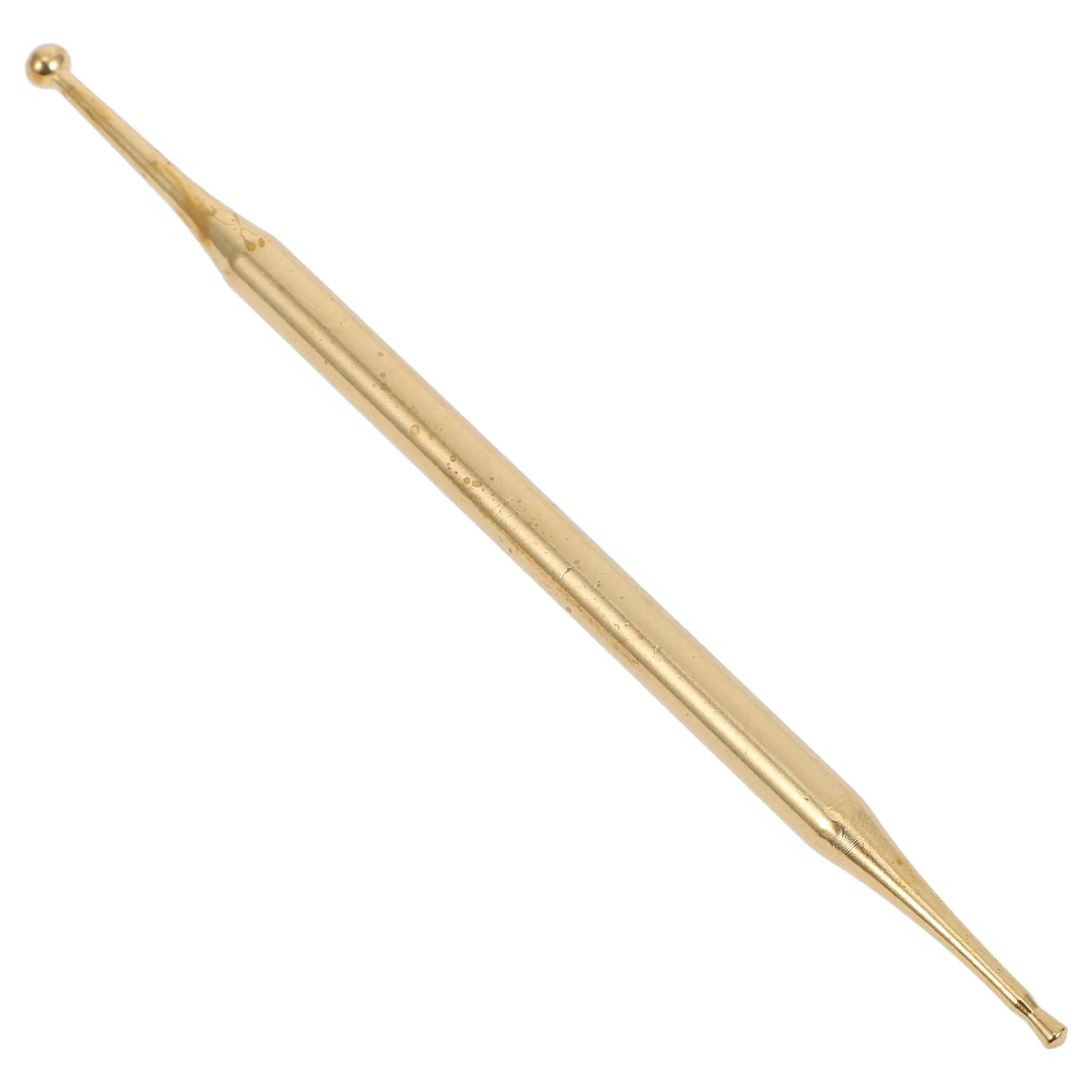 

Ear Massage Dual Head Ear Spoon Wax Remover Acupressure Pen Copper Tool Body Point Reflexology Massager Portable