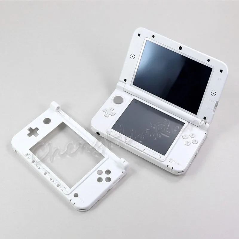 ChengHaoRan 1 قطعة ل 3DSXL LL Shell C-frame إطار شاشة LCD إطار جديد أبيض وأسود اللون