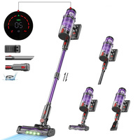 S18 Handheld Wireless Vacuum Cleaner 45kPa 500W Power 6 in 1 Cordless Vacuum Cleaner LED Display Handheld Dust Mite Sweeper