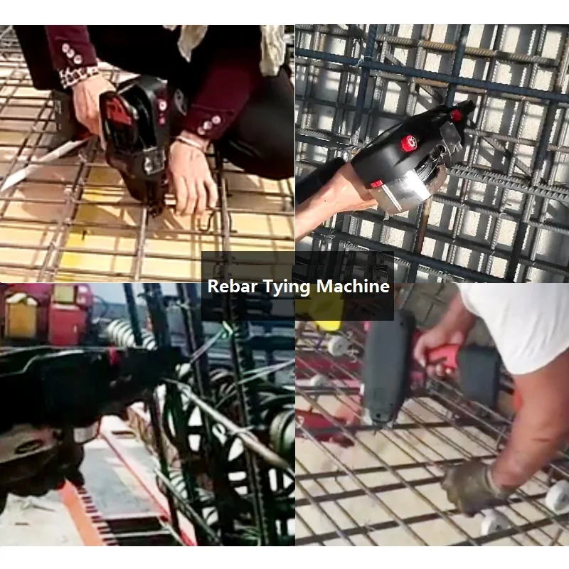 Two Battery Powered Automatic Rebar Tier Tying Tool Machine Electric Rebar Tying Machine Tool Set For Building Project