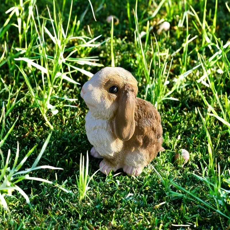 Bunny Decor Yard Decorations Outdoor, Bunny Decorations for Home Garden Outdoor Statues, Easter Rabbit Figurines mom Present, Ba