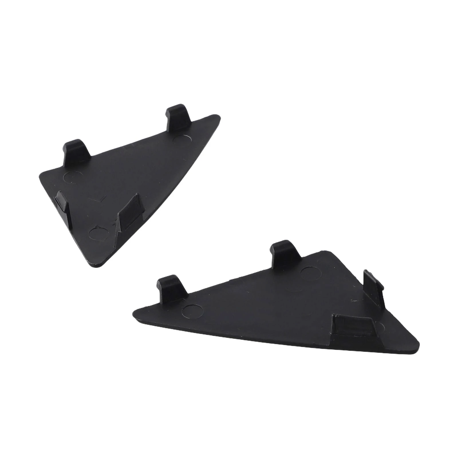 Black Triangle Trim Bumper Cover Precise Fit Secure Fit Easy Installation Long-term Use Black Finish Clear Coat