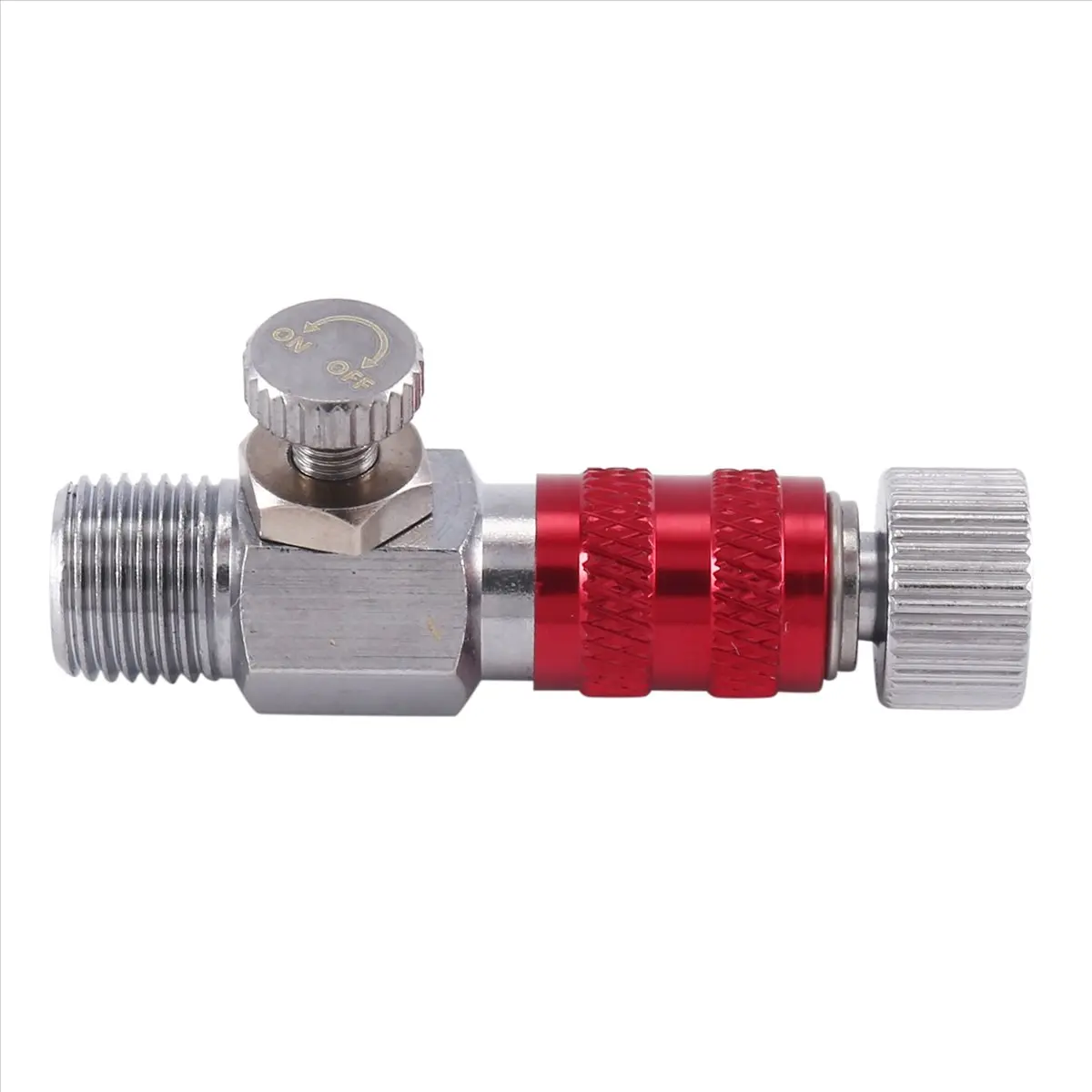 A77K Airbrush Quick Release Air Control Fitting Adapter 1/8 Inch Threaded Hose Connection Adjustment Valve Tool SD-405R