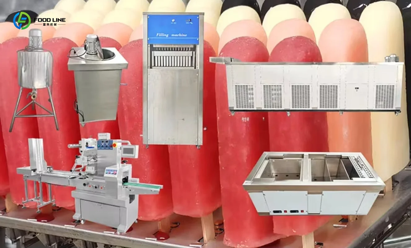 Multi Mould De Molding Packing Semi Auto Ice Lolly Machine for Popsicle Plant Custom