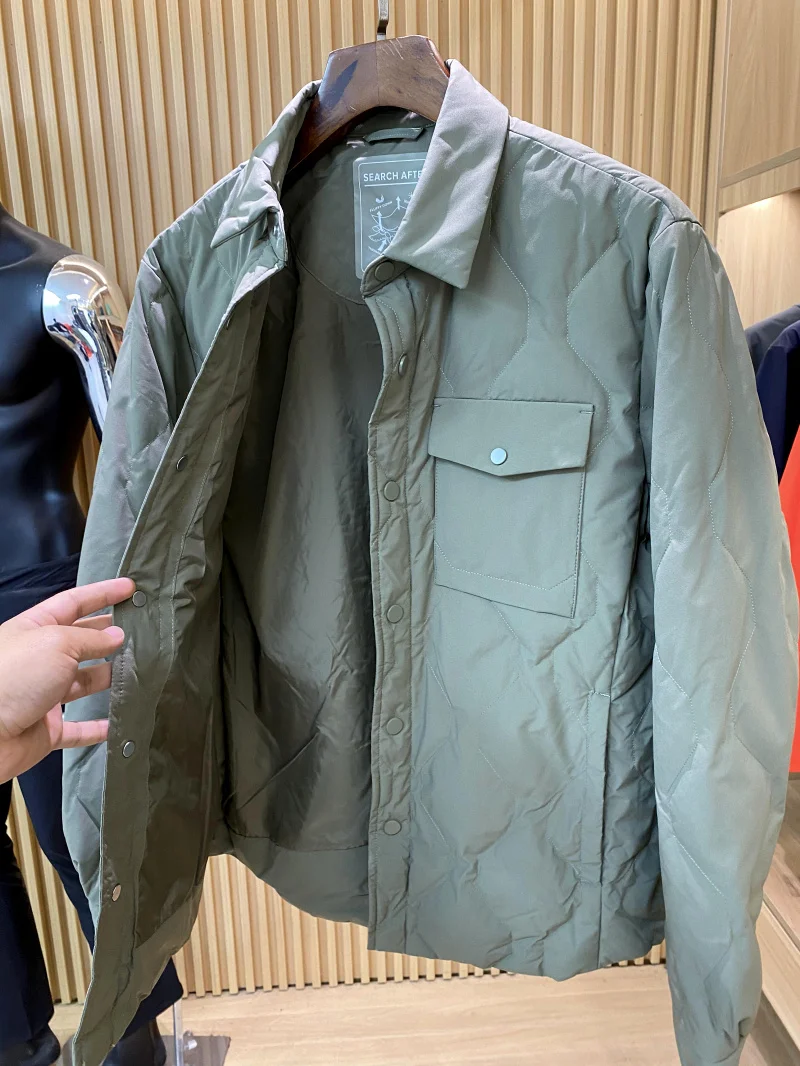 Nieuwe winter heren high-end lichtgewicht irt-Sle down Jaet Busin woon-werkverkeer polyestervezel winddicht 3D-ontwerp Du dow...