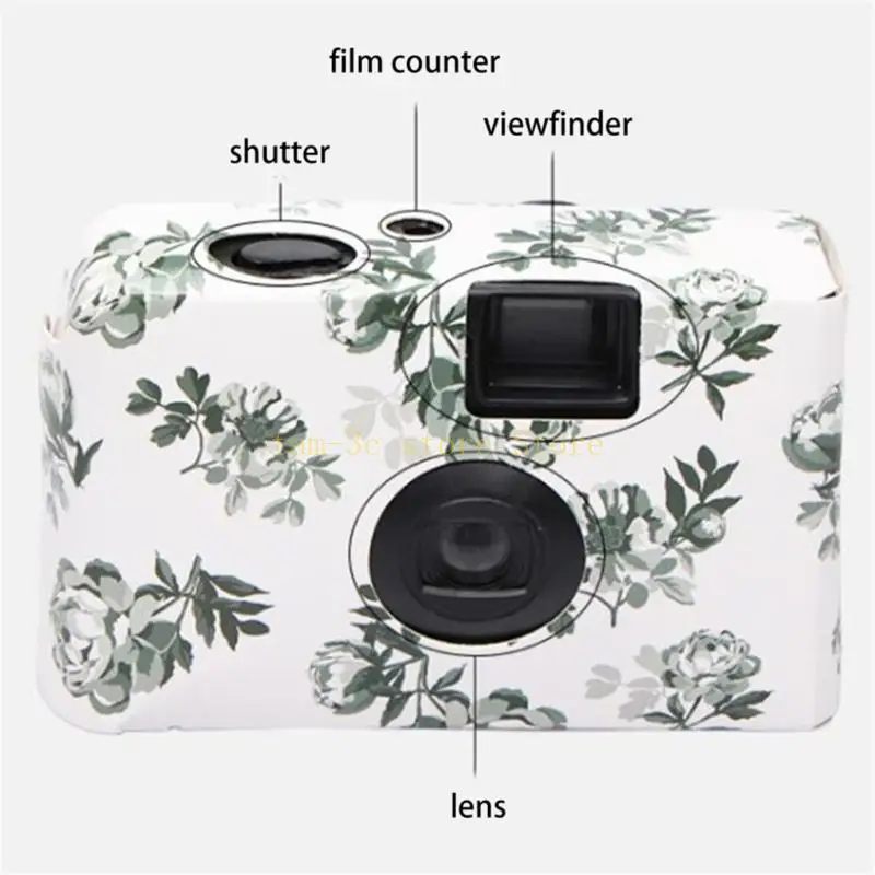 Single-use Film Camera Disposable Film Camera with 17 Pieces Films for Wedding D0UA