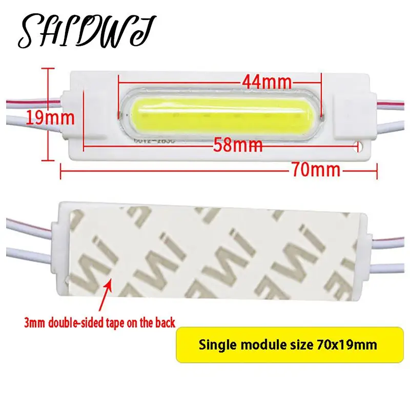 20PCS 12V/24V LED Module Truck Side Marker Indicator Light COB Super Bright For Bus Lorry Trailer Warning Lamp Stop Light