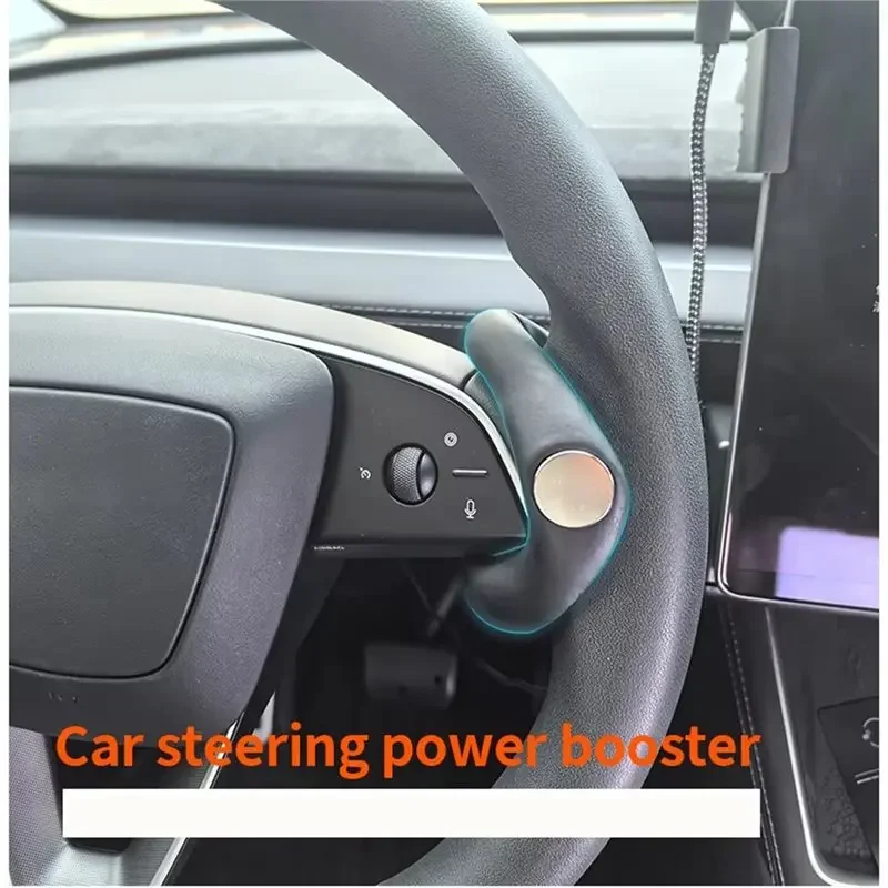 For Tesla New Model Y Juniper Model 3 Highland 2024-2026 Steering Wheel Power Booster Spinner Knob Safety Accessories