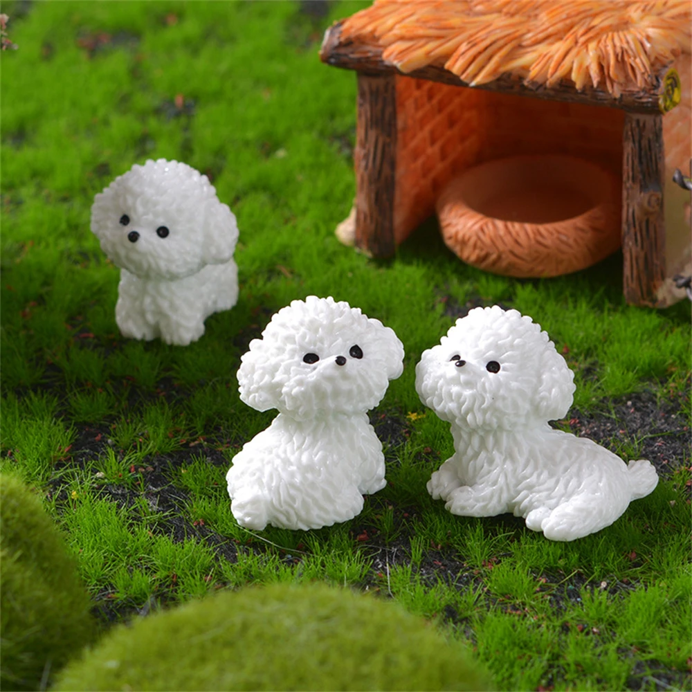 1pcs Mini Cute Poodle Dog 3D Statue Charm Shoes Accessories Resin DIY Detachable Fashion Clogs Shoe Buckle
