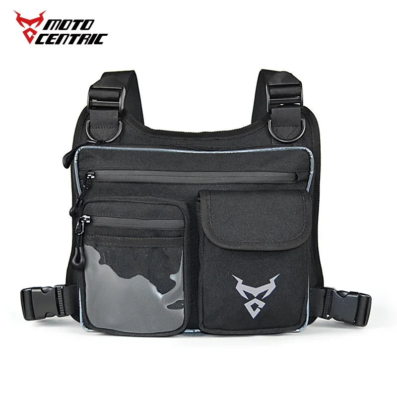 

Motorcycle Bag Water-Resistant Cycling Chest Bag Large Capacity The Receiving Bag Casual Travel Bag Reflect Light