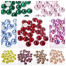 SS16 Multi colori Crystal AB 3D Flat Back Non Hotfix Nail Art strass decorazione